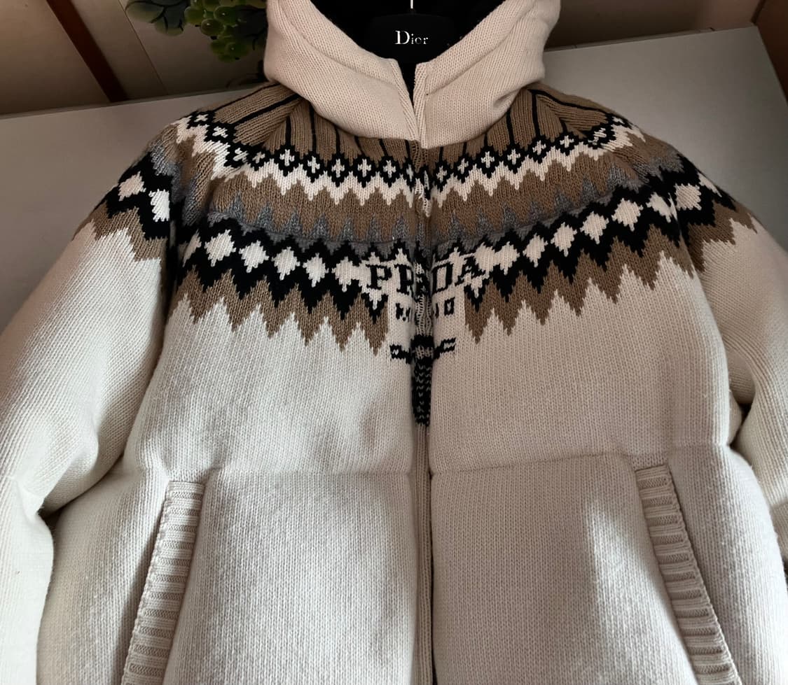 프라다 인타르시아 니트 패딩 상품이미지3