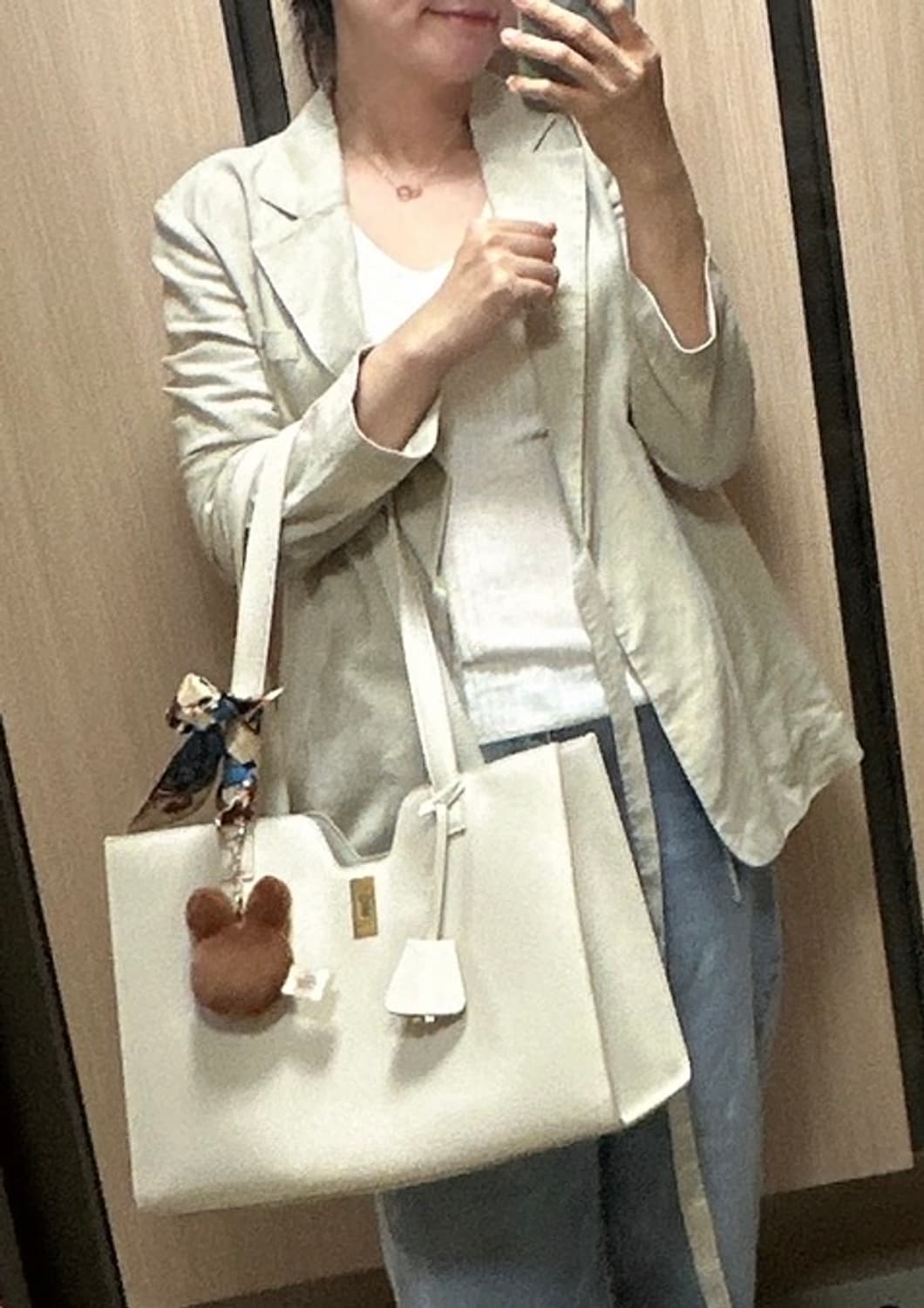 난닝구 베이지 린넨 자켓 FREE 상품이미지2