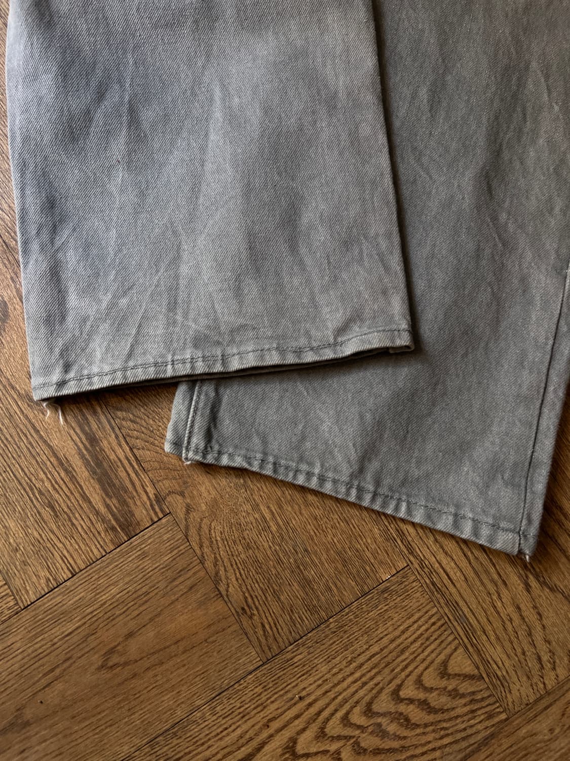 [36]리바이스 501 빈티지 워싱 그레이 데님 팬츠 상품이미지5