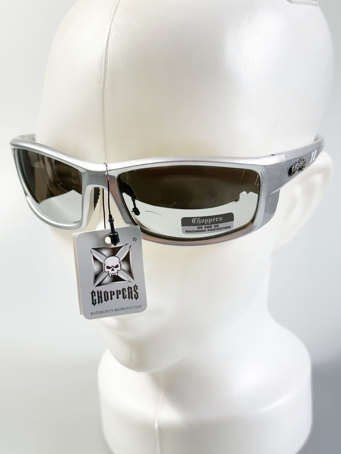 CHOPPERS 실버 랩어라운드 바이커 빈티지 선글라스 상품이미지9