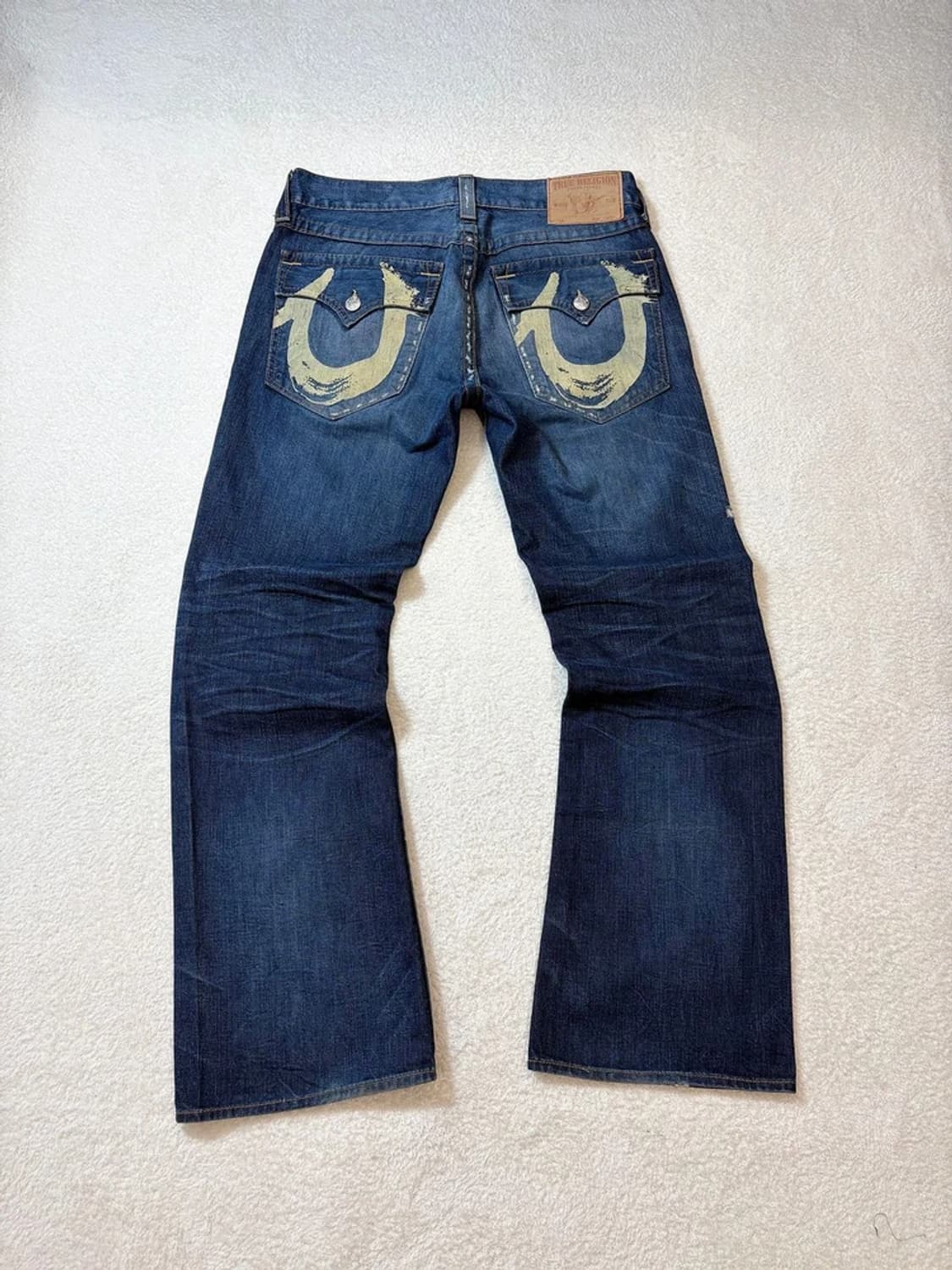 트루릴리젼 00's USA 프린팅 데미지드 데님 팬츠 PN6066 상품이미지1