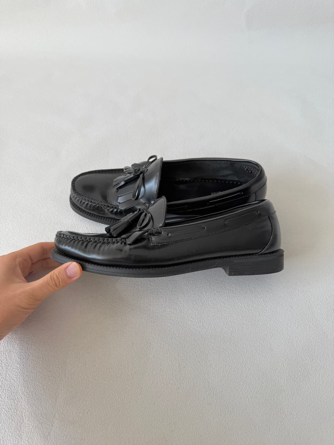 [UK7.5]G.H.BASS&CO 레더 테슬 로퍼 상품이미지1