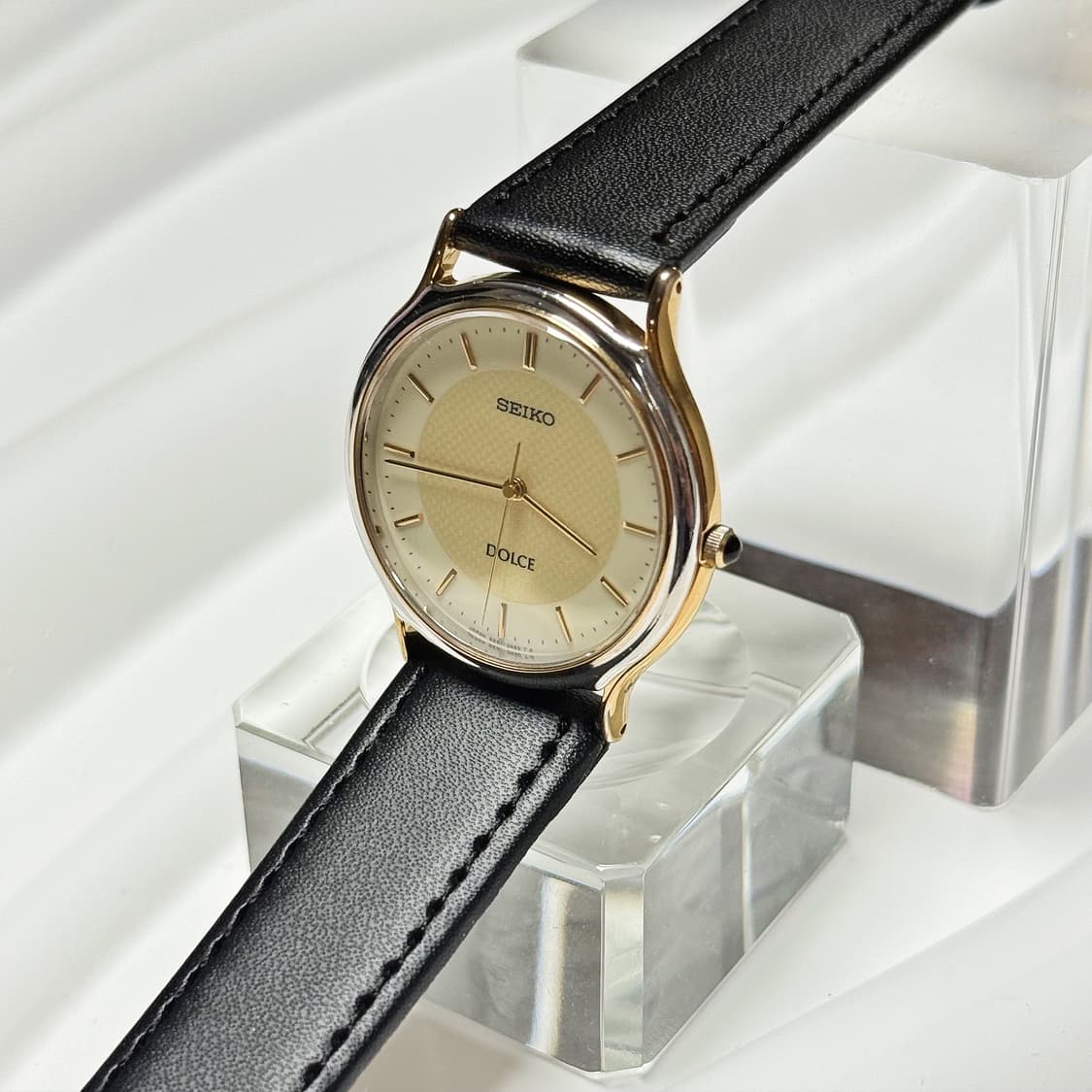80's90's 세이코 빈티지  돌체 콤비 텍스처 다이얼 워치 상품이미지2
