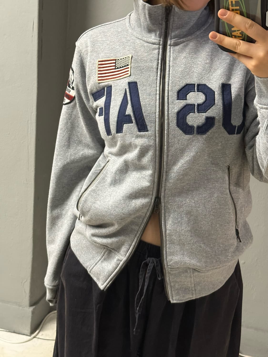Avirex USAF lettering zip-up 상품이미지3