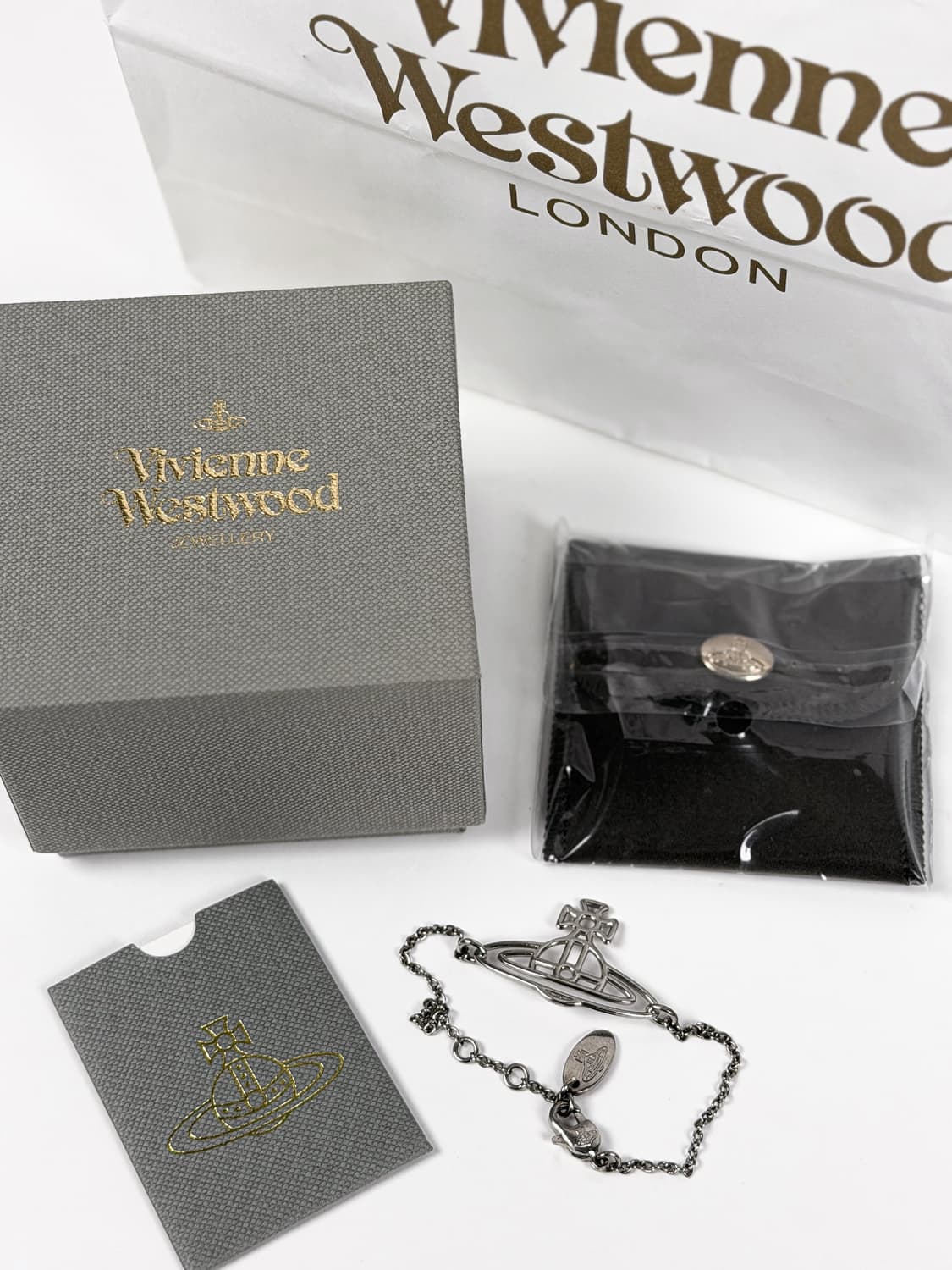 비비안웨스트우드 씬 라인 플랫 팔찌 상품이미지2