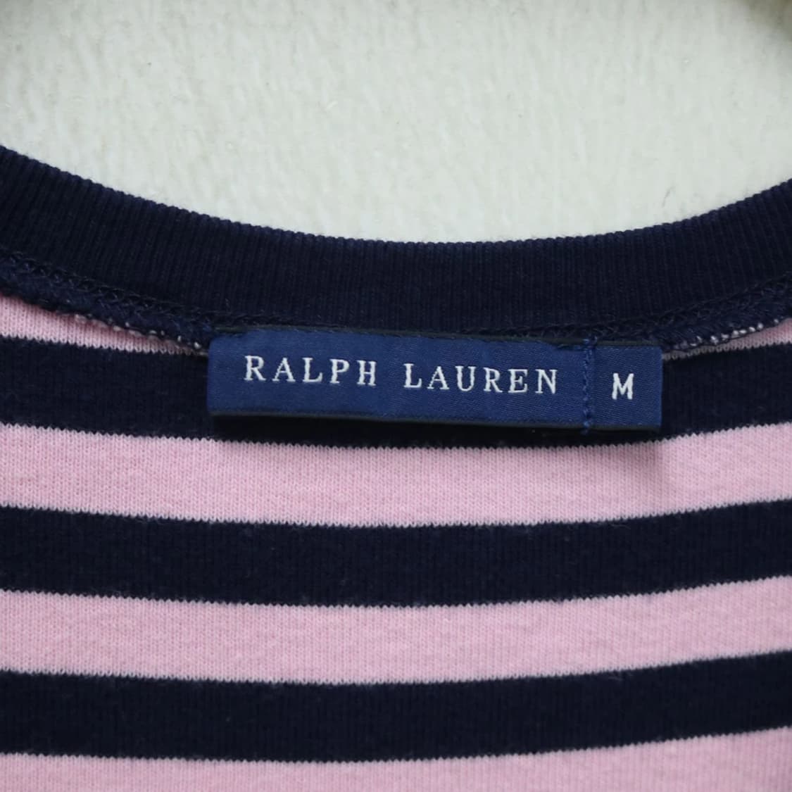 폴로 랄프로렌 딸기우유 스트라이프 브이넥 티셔츠 65036 상품이미지7