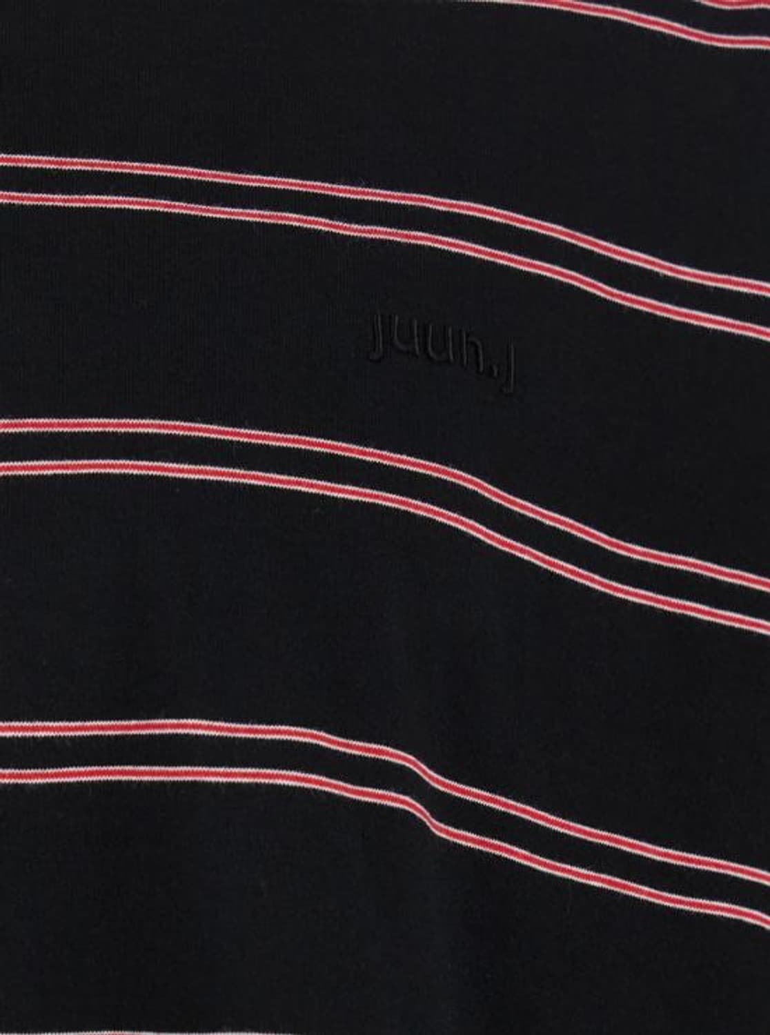 준지  블랙 레드 스트라이프 롱 슬리브 (S) 상품이미지3