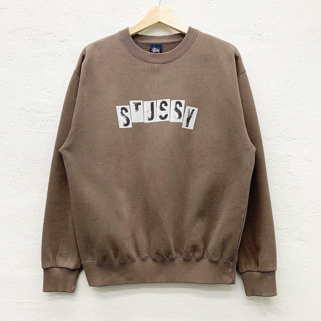 스투시 브라운 올드 프린팅 스웻셔츠 상품이미지3