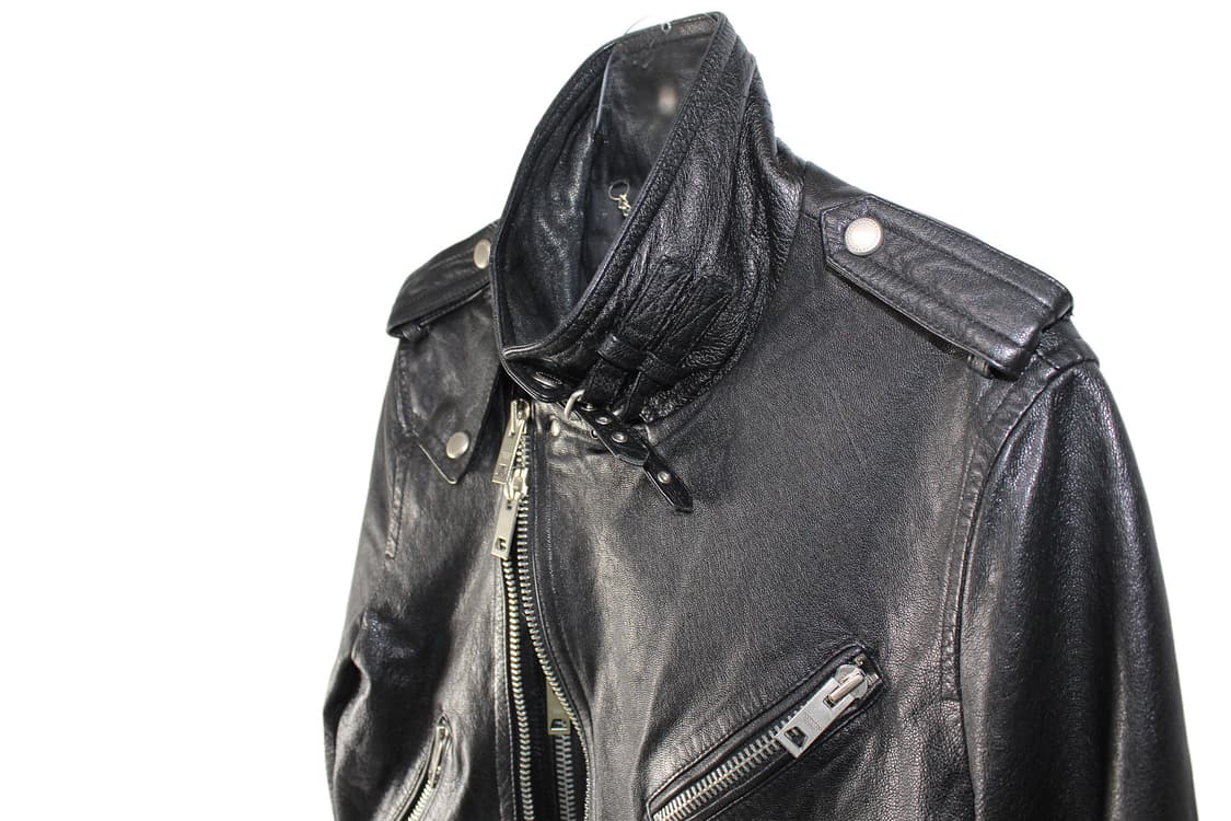 2000s JAPAN 2WAY 램스킨 레더 자켓 상품이미지3