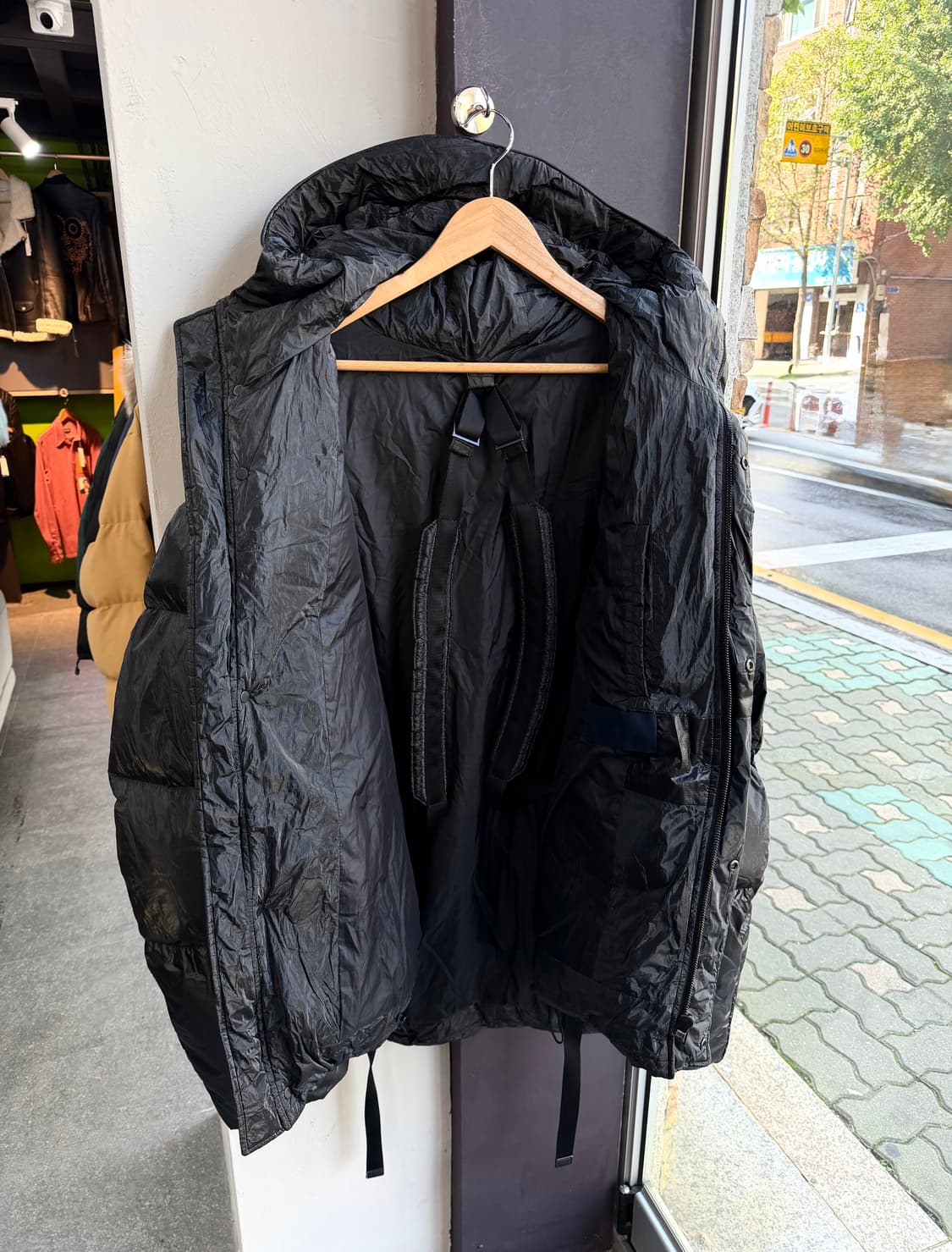 준지 17FW 낙하산 나일론 구스 해비패딩 점퍼 상품이미지5
