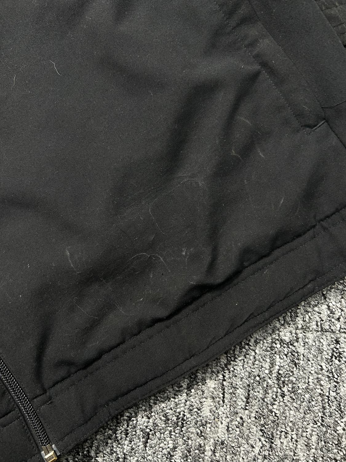 아디다스 블랙 화이트 파이핑 바람막이 L 상품이미지7