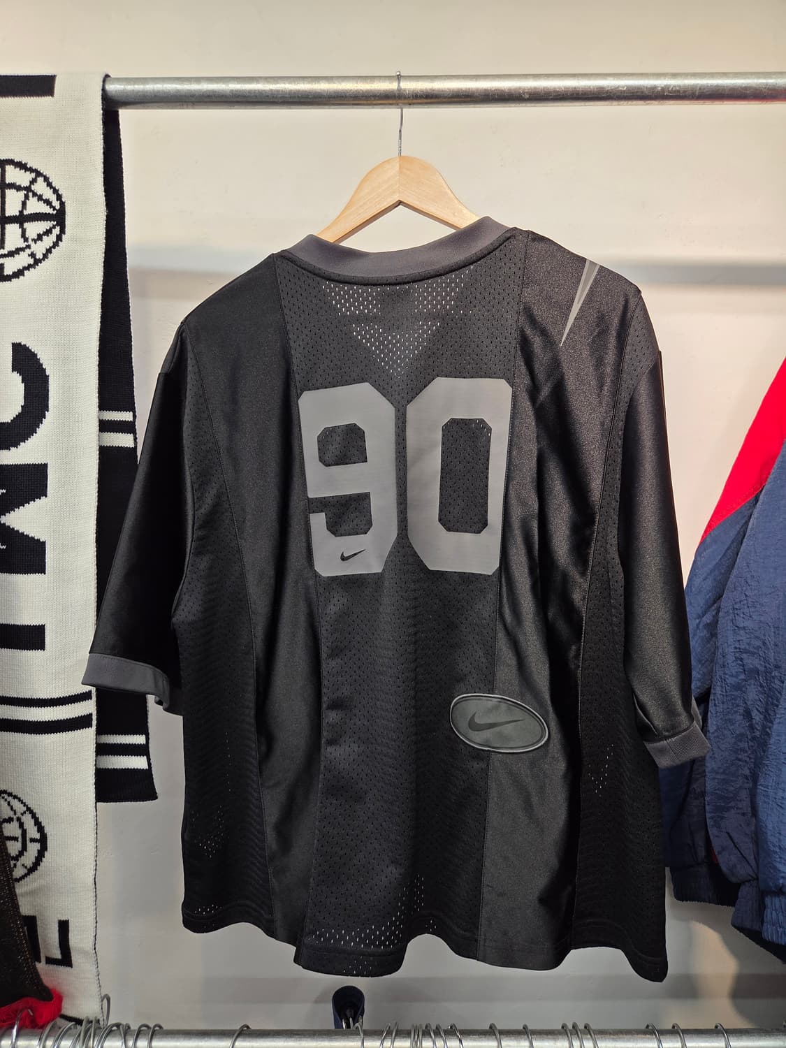 (W) 나이키 NSW 스트리트 오버사이즈 그래픽 저지 블랙 XL  상품이미지7