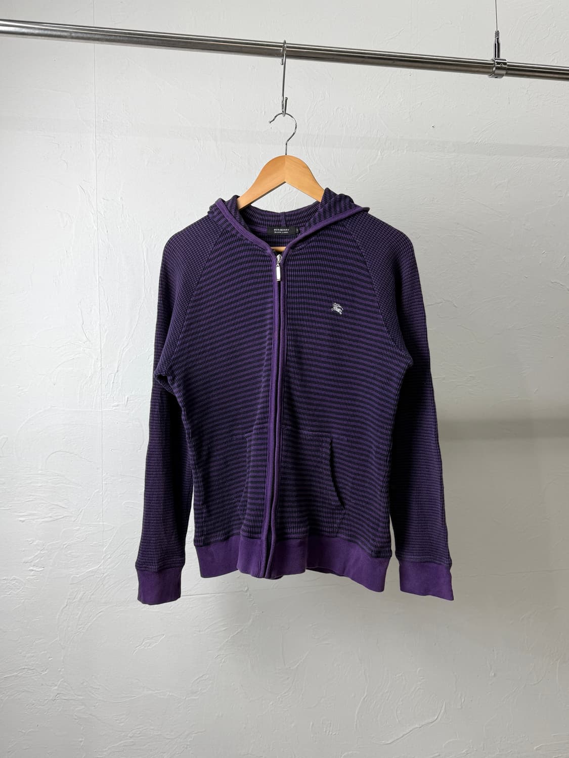 버버리 블랙라벨 와플 후드 집업 상품이미지1