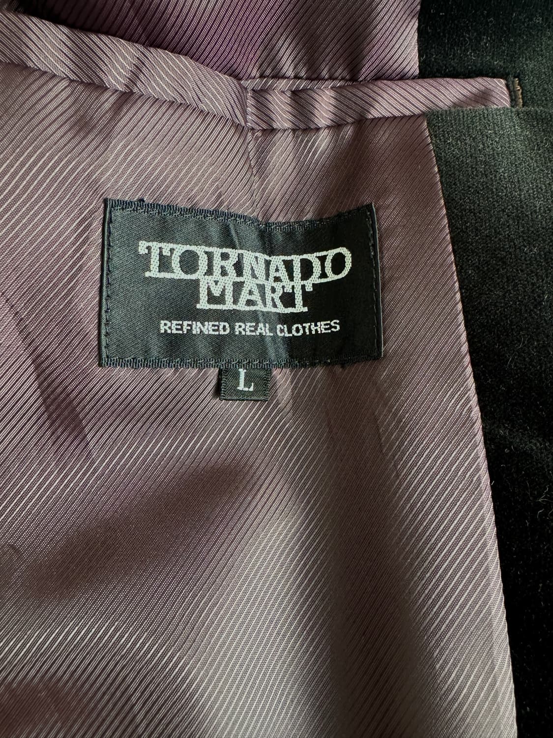 일본 토네이도 마트 벨벳 싱글 벤트 롱 코트 / 슬림핏 L 상품이미지3