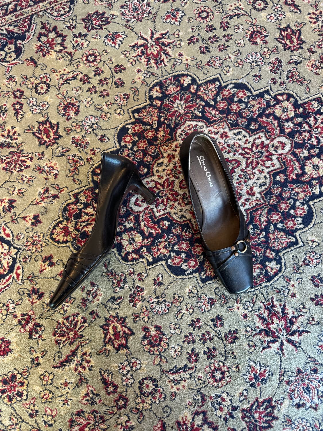 블랙 스퀘어토 힐 상품이미지1