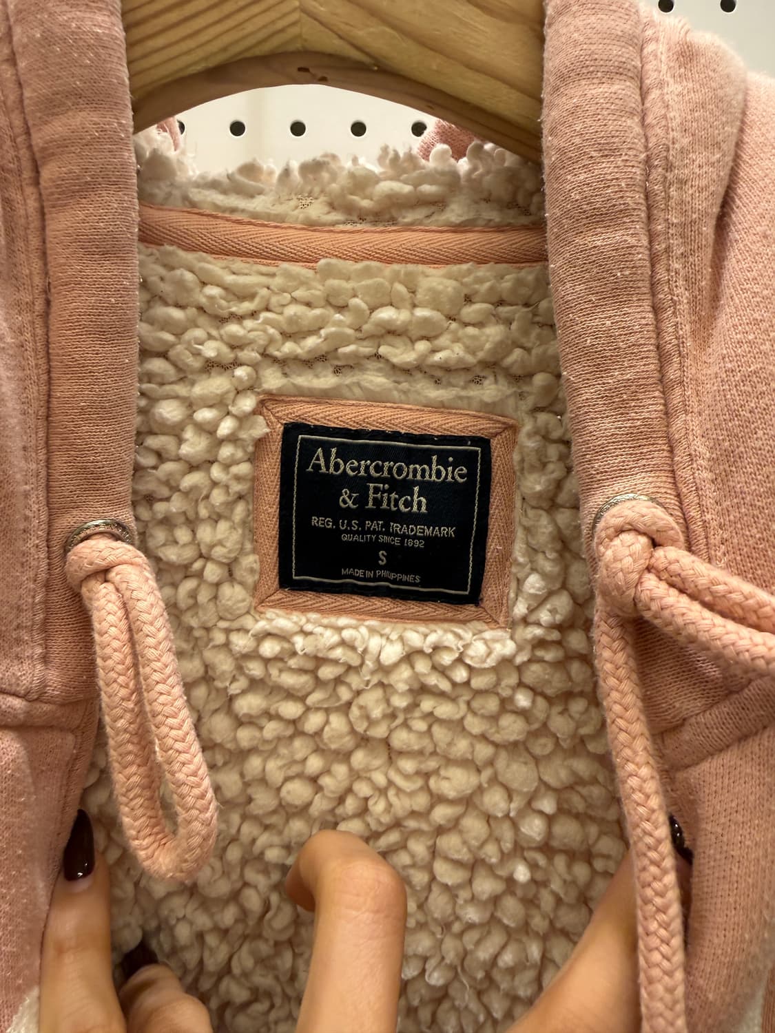 아베크롬비 그래픽 후드집업 핑크 U1542 상품이미지5