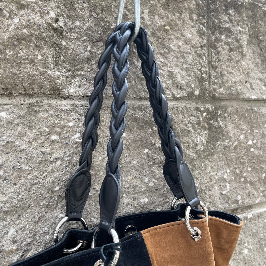 [OS] D2 스웨이드 패치워크 프린지 토트백 상품이미지7