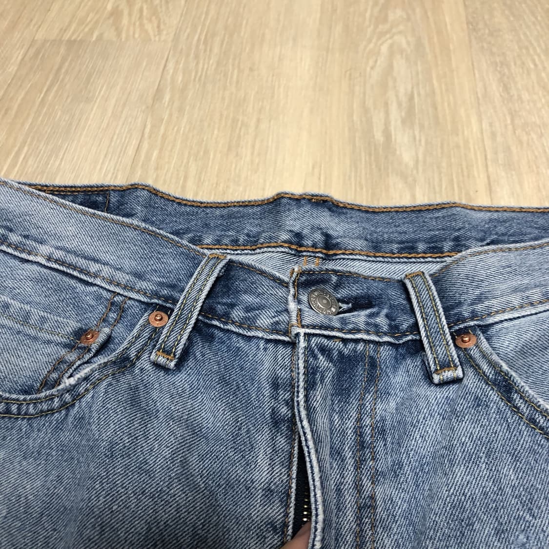 (34) 리바이스 Levi's 469 연청 루즈 쇼츠 반바지  상품이미지4