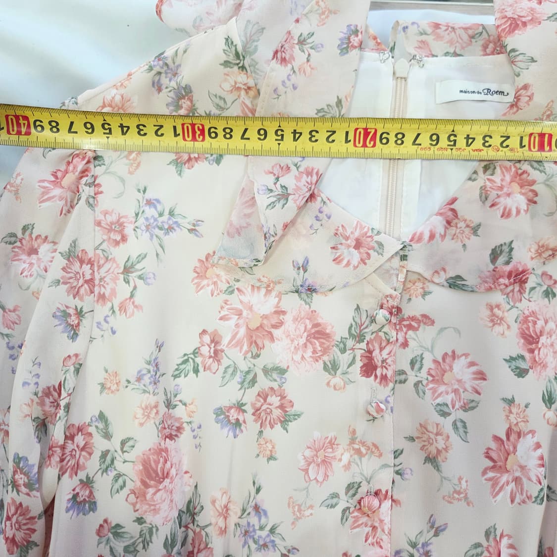 [ROEM] 로엠 플라워 쉬폰 롱원피스 여성 S 상품이미지6