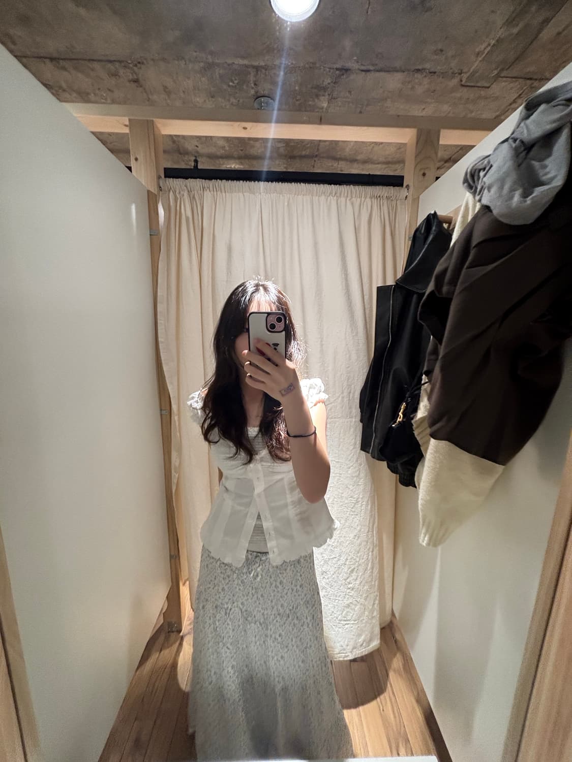 Brandy Melville floral long skirt 상품이미지3