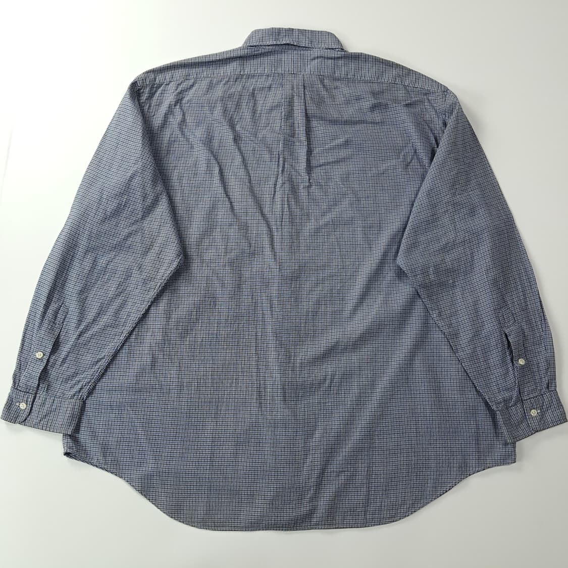 CJ493 2XL 폴로 빅사이즈 블루블랙 마이크로하운드투스 셔츠 남방 상품이미지6