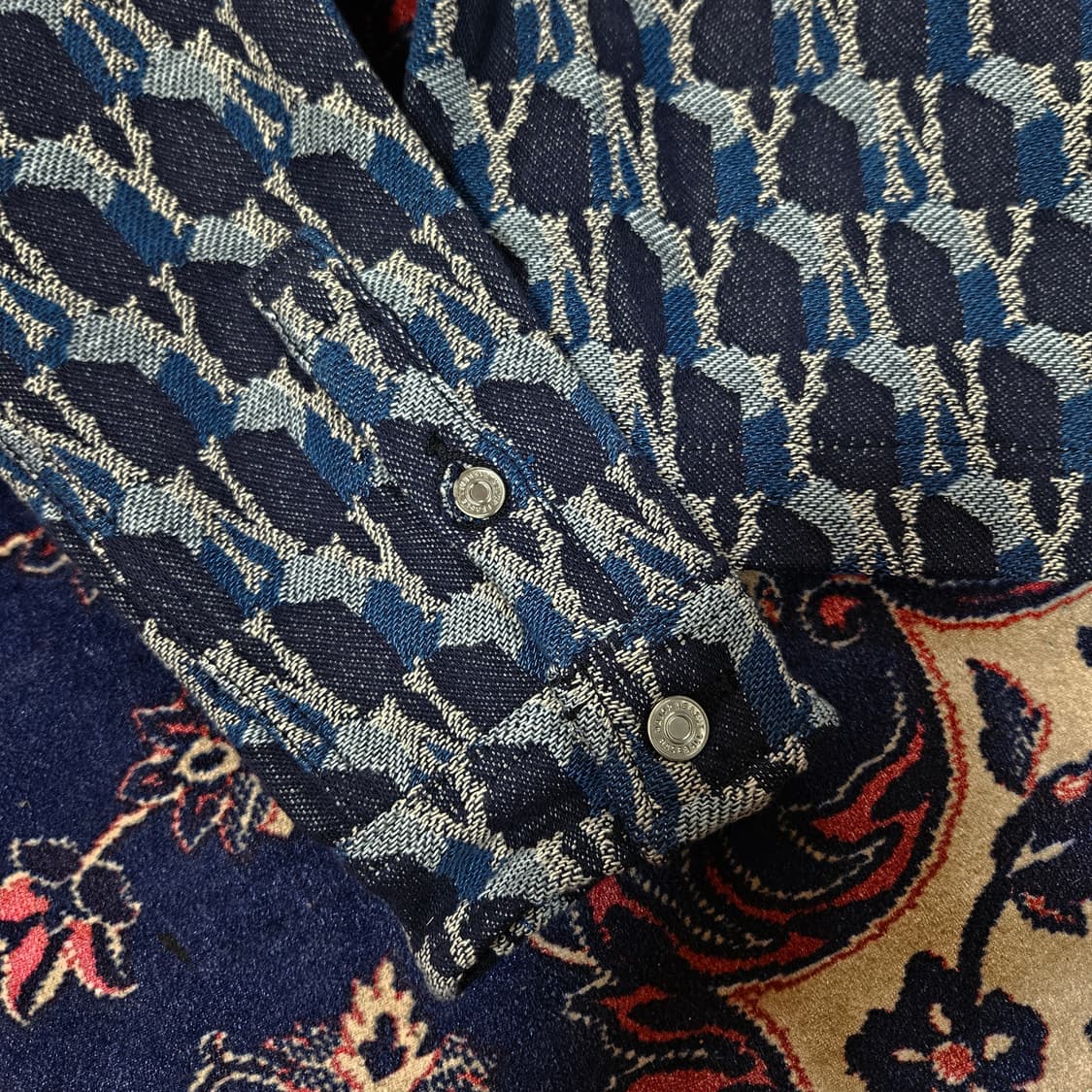 엠엘비(MLB) 22fw 큐브 모노그램 자카드 크롭 자켓 S 상품이미지6