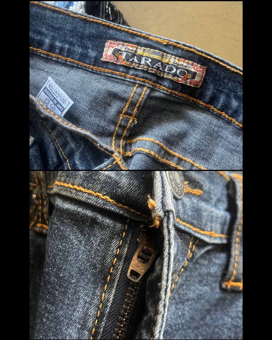 90-00s TARADO 3D Floral Flare Jeans 상품이미지7