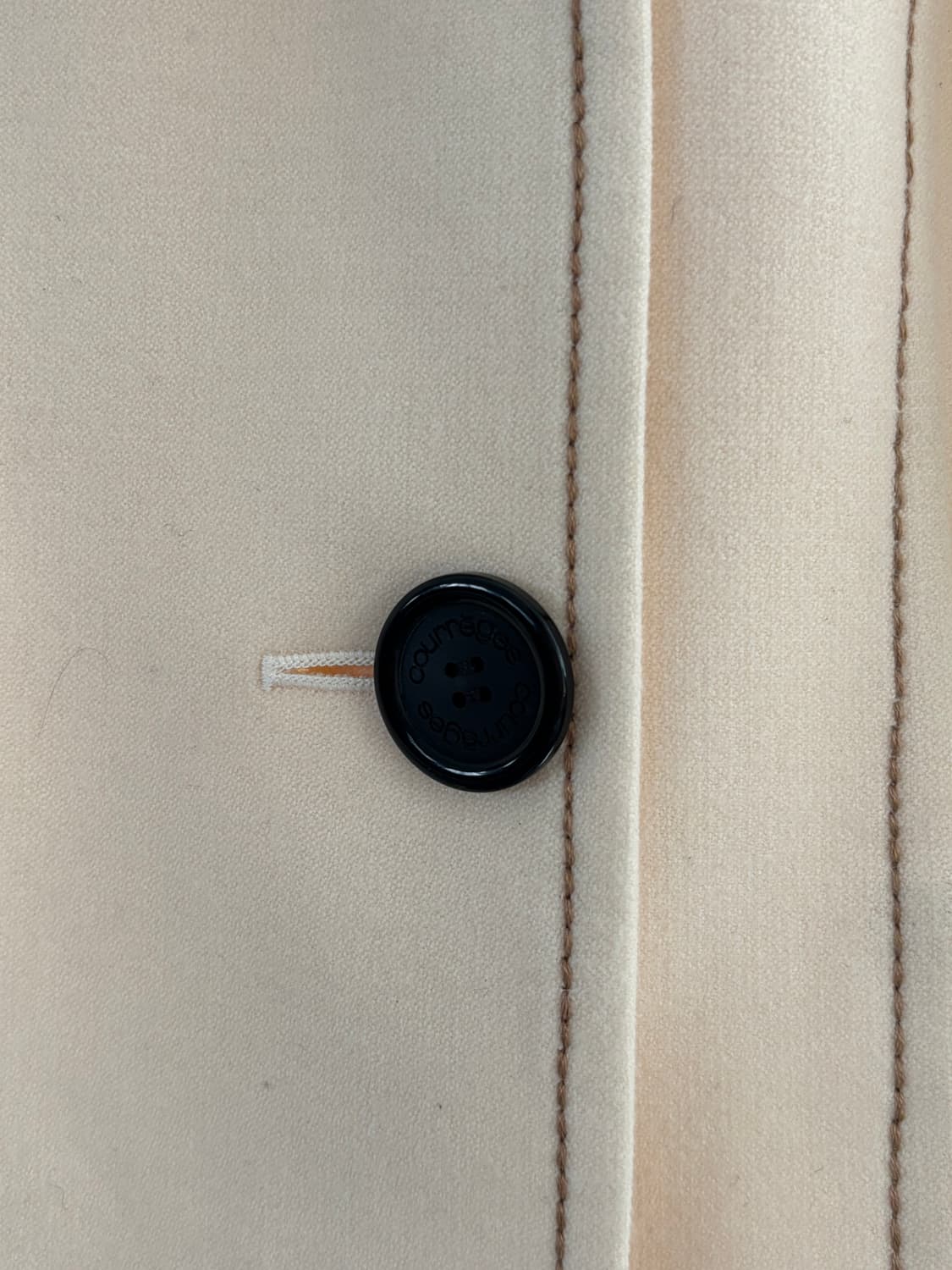 Courreges 꾸레쥬 크림 더블 브레스티드 자켓 상품이미지7