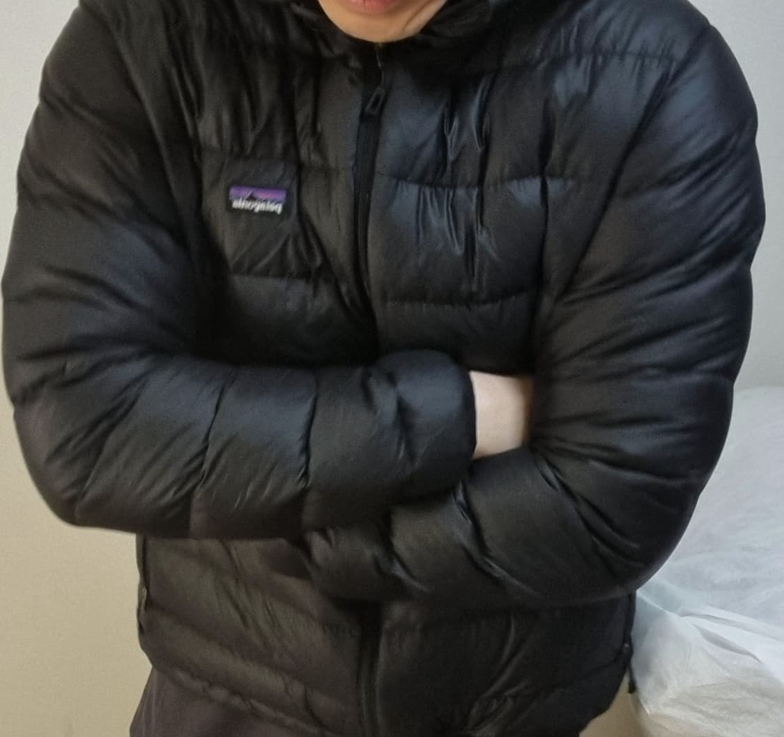 빈티지 파타고니아 다운스웨터 후디 블랙 상품이미지9