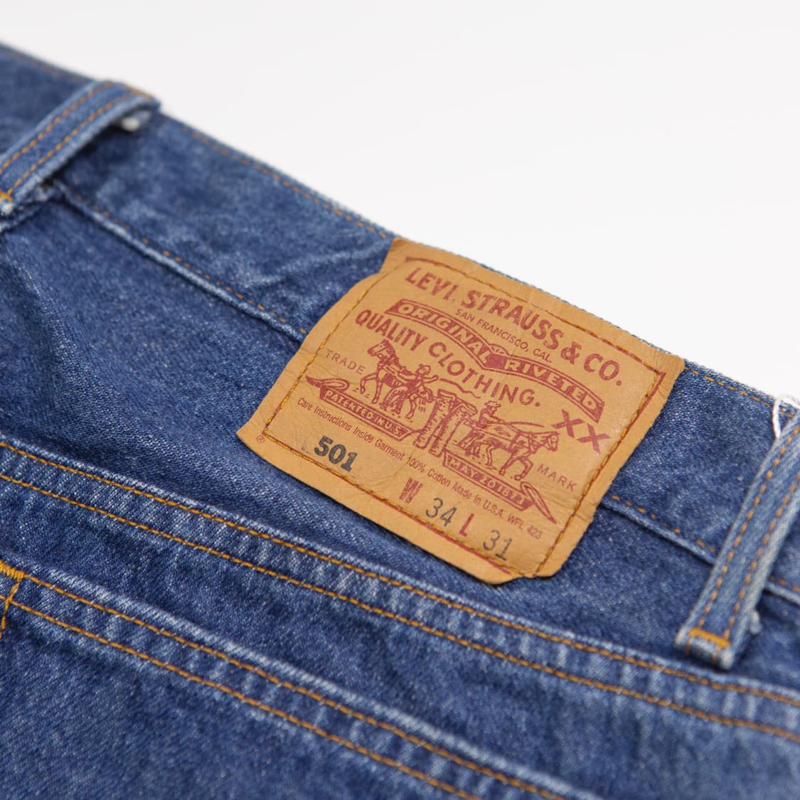 90s 리바이스 501 스트레이트 핏 데님 팬츠 34 상품이미지4