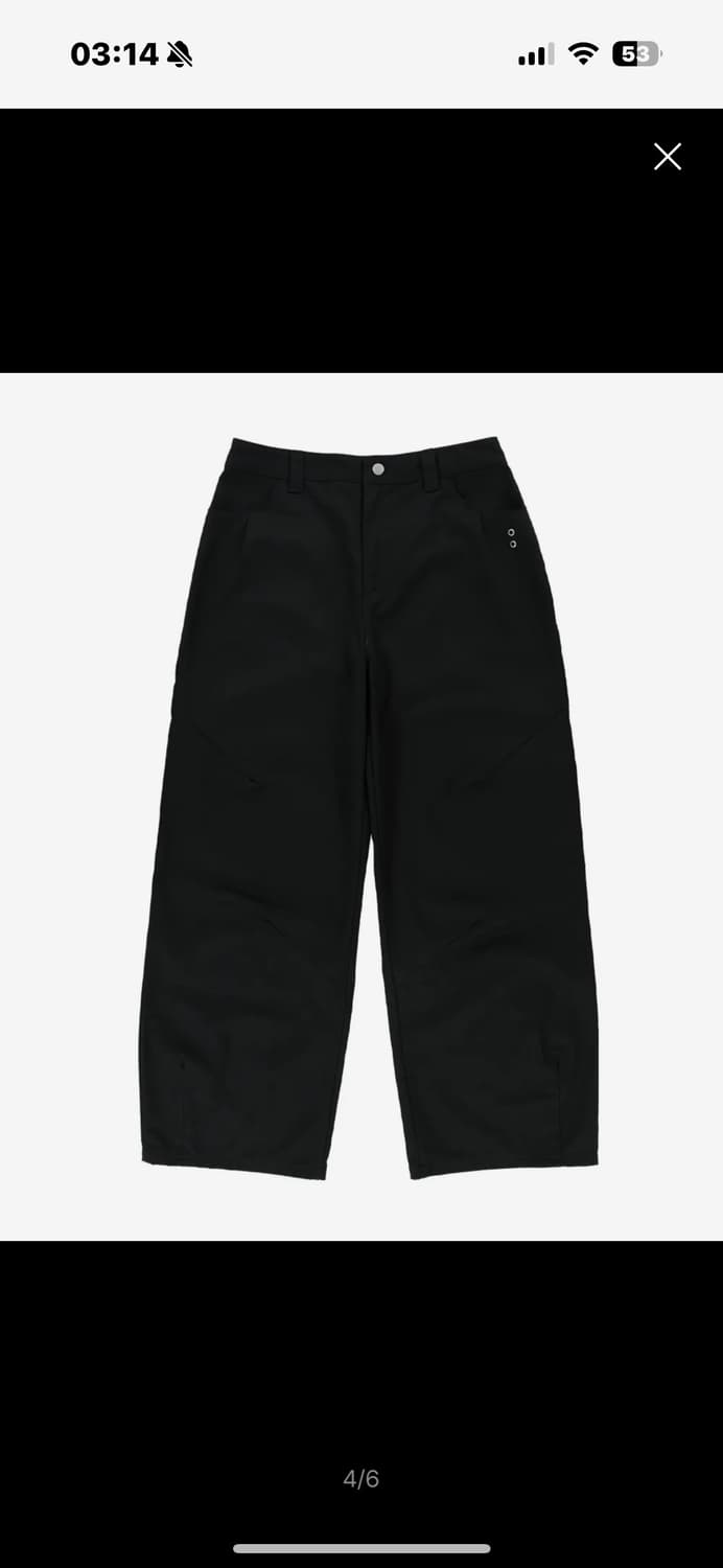 더콜디스트모먼트 스타피쉬 치노팬츠 블랙 s 새제품 상품이미지3