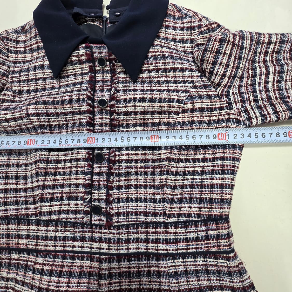 1177 잇미샤 [it michaa]트위드 가라 원피스 클래식 체크 하객 상품이미지6