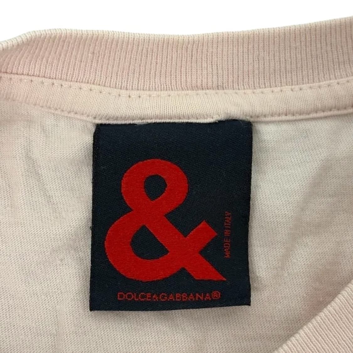 2004ss 돌체앤가바나 핑크 그래픽 티셔츠 (M) 상품이미지4