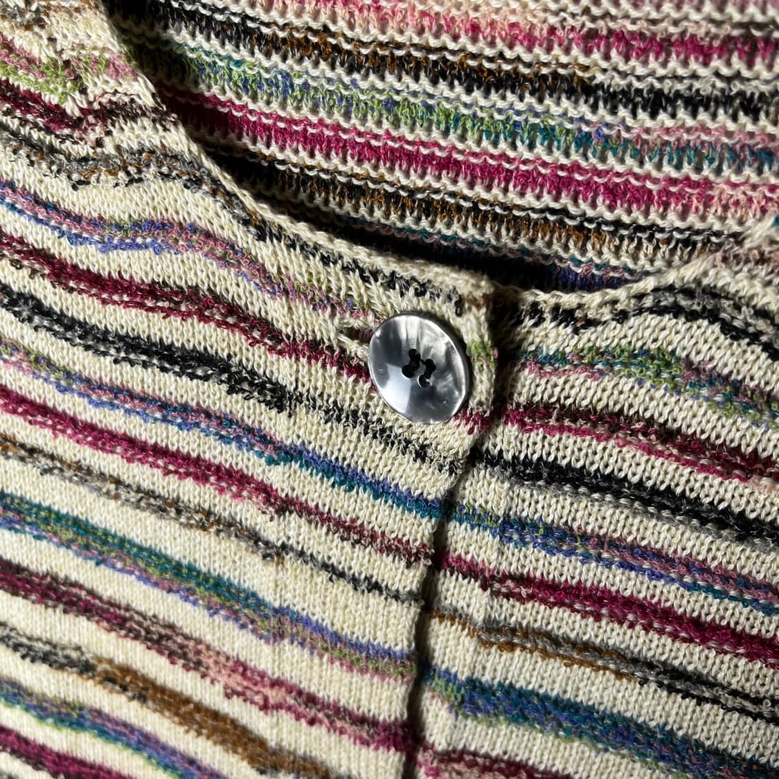 [JPN] 빈티지 모리걸 스트라이프 하프 가디건 상품이미지3