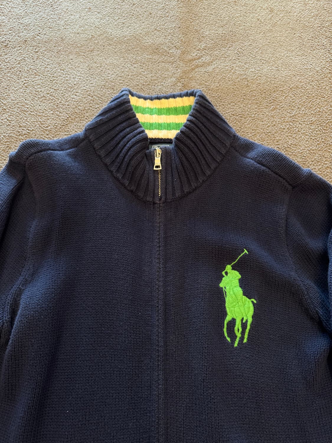 폴로 랄프로렌 빅포니 니트 집업 처분  상품이미지2