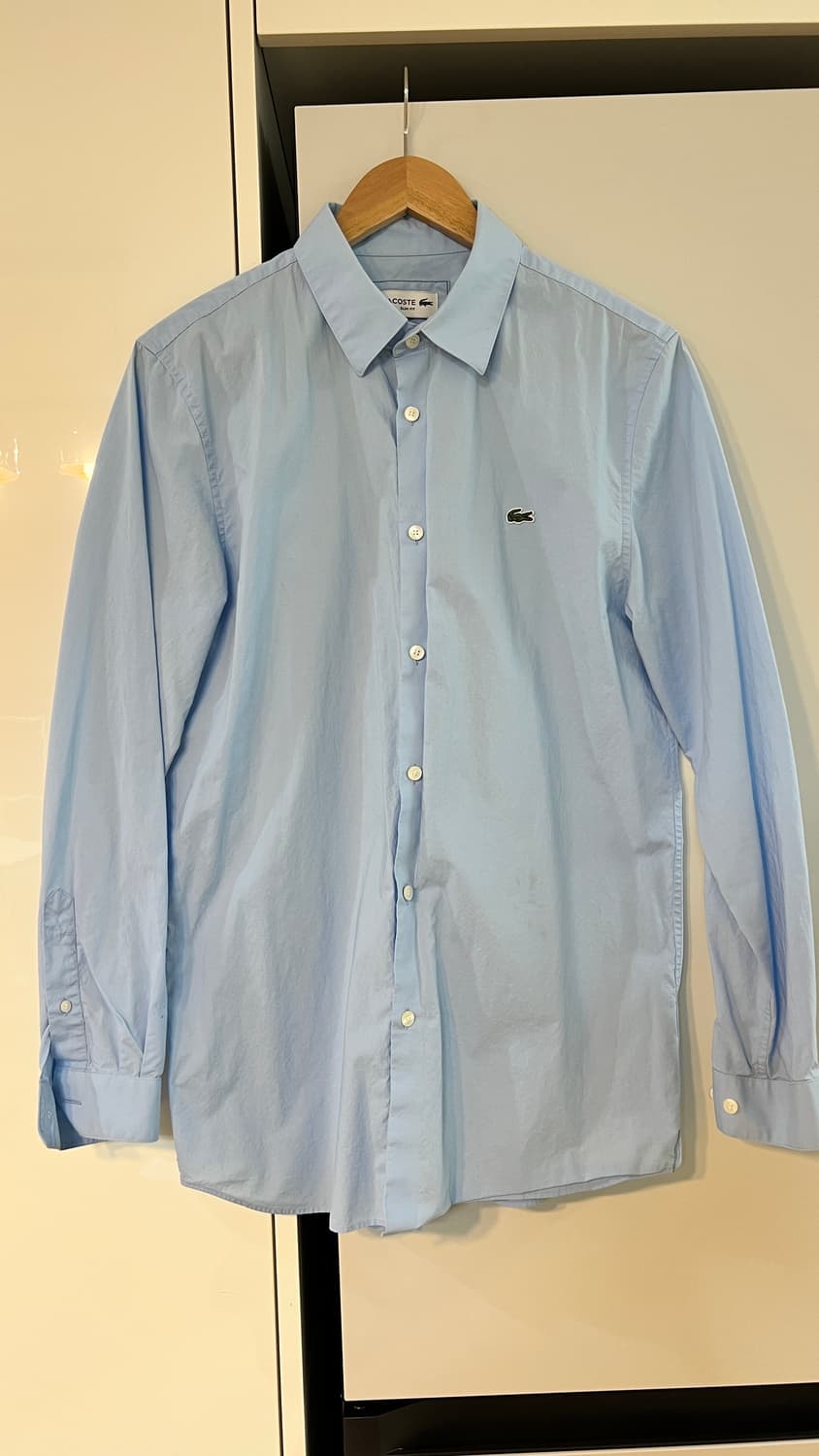 라코스테 매장 구매 슬림핏 솔리드 셔츠 (95~100) 상품이미지1