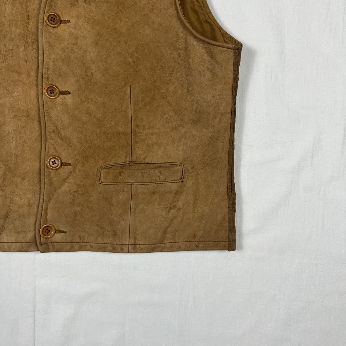 80’s 바나나리퍼블릭 리얼레더 가죽 베스트 조끼 상품이미지3