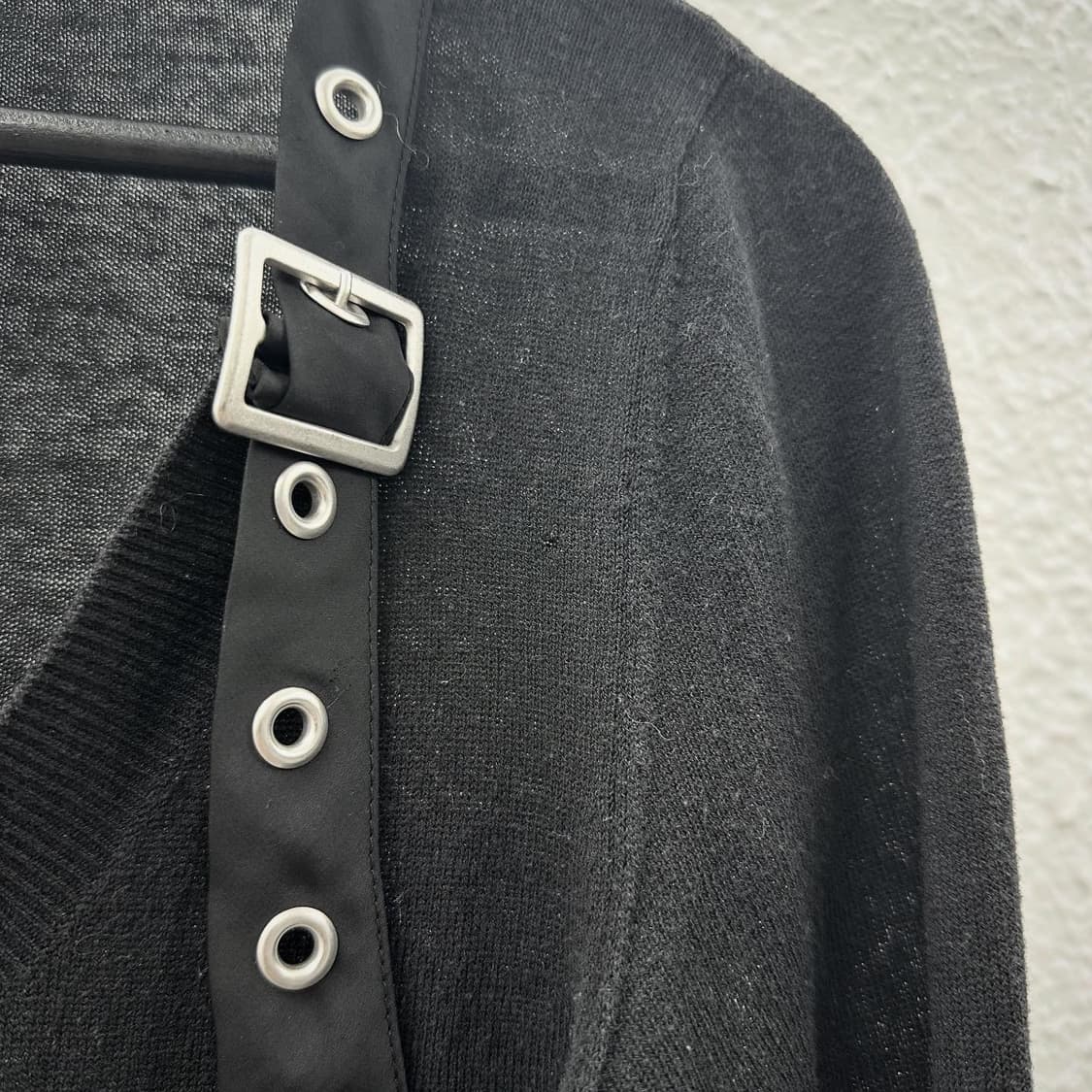 Punk eyelet detail cardigan 상품이미지4