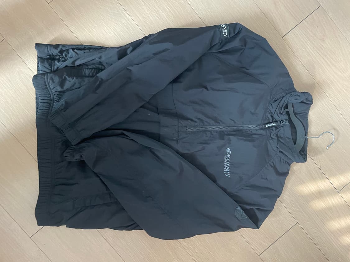 디스커버리 바람막이 아노락 블랙 105사이즈 상품이미지1