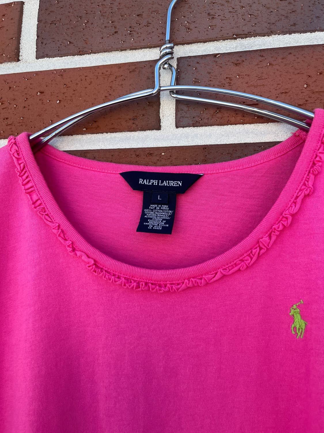Polo Ralph Lauren 러플 디테일 반팔티셔츠 상품이미지3