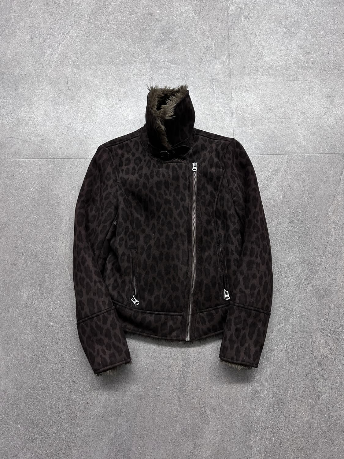 아르마니 레오파드 시어링 자켓 상품이미지1