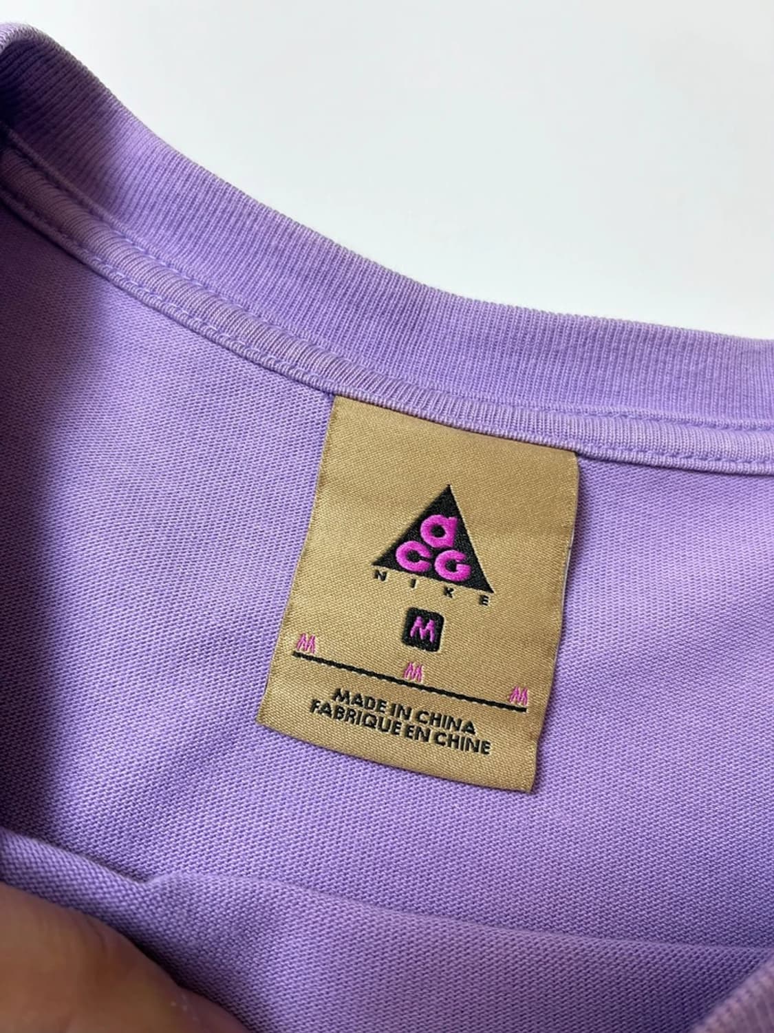 나이키 ACG 19SS 로고 스페이스 퍼플 반팔 티셔츠 PN9608 상품이미지6