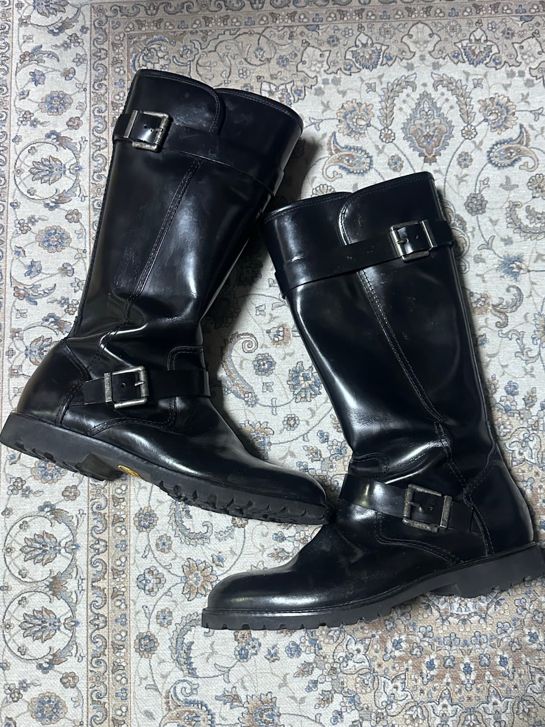 빈티지 소가죽 롱 엔지니어 부츠 270 상품이미지1