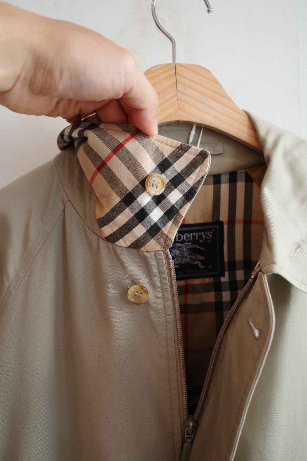 90s Burberry 버버리 빈티지 블루종 점퍼 상품이미지4