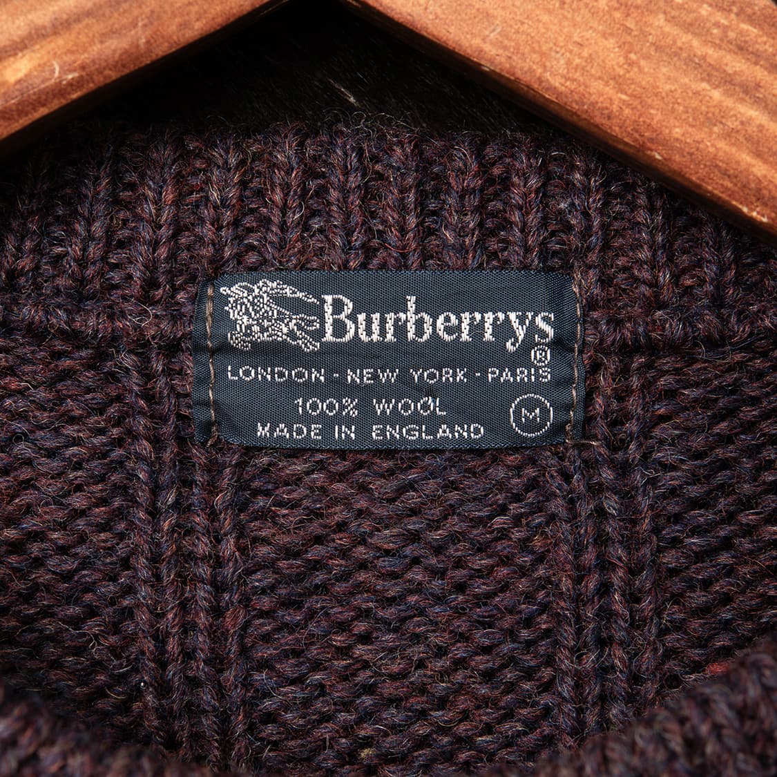 [107] 80s 버버리 잉글랜드 메이드 울 스웨터  상품이미지3
