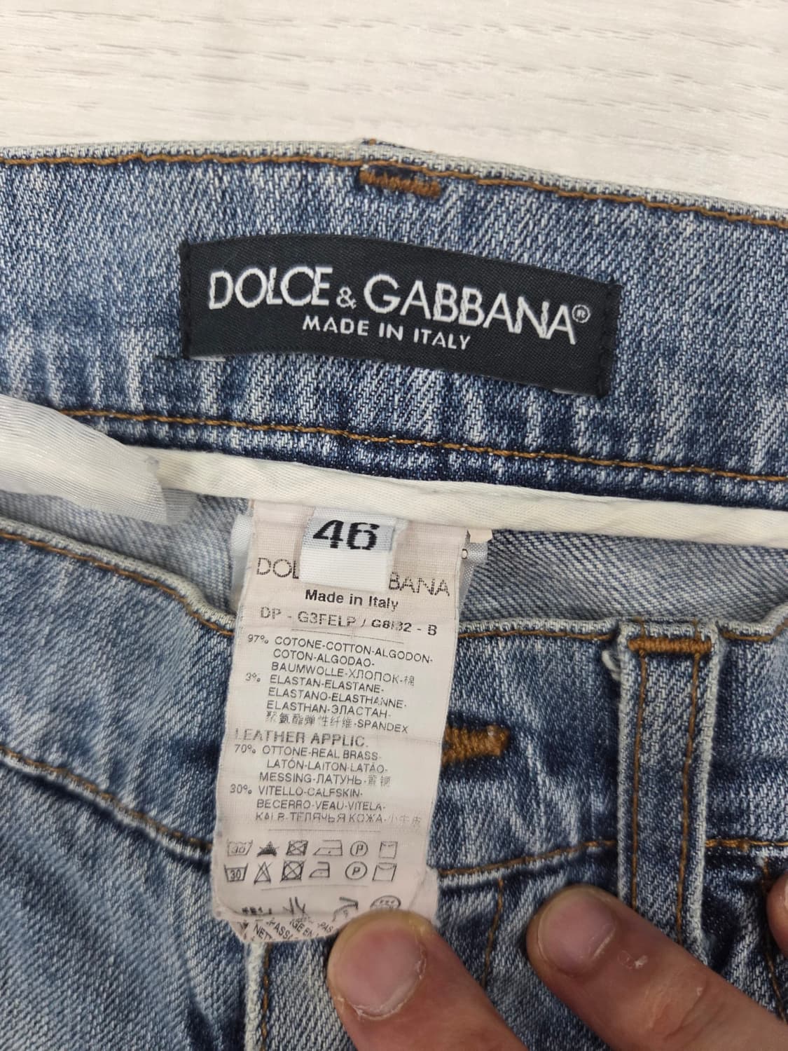 00s D&G 디스트레스드 데님 상품이미지4