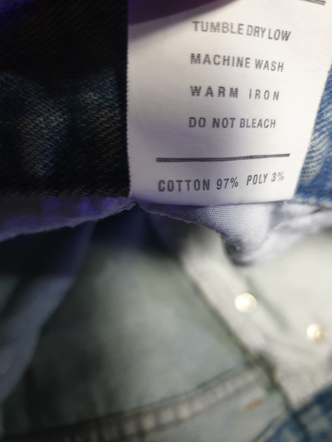 데님스토리 빈티지워싱 세미와이드 데님팬츠 연청 (M) 상품이미지7