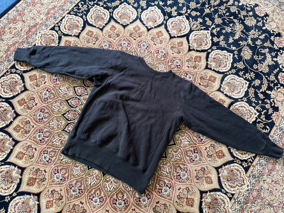 일본매장판 챔피온 리버스위브 맨투맨 L 블랙 상품이미지5