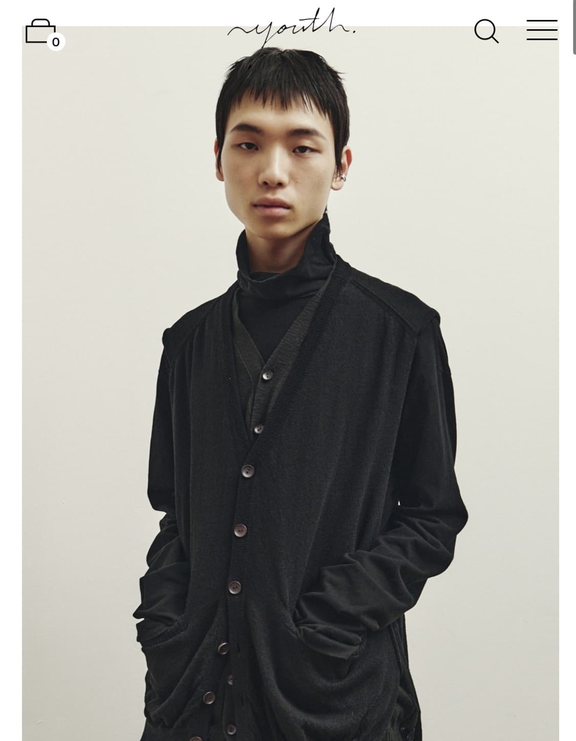 유스 youth 레이어드 니트조끼 상품이미지1