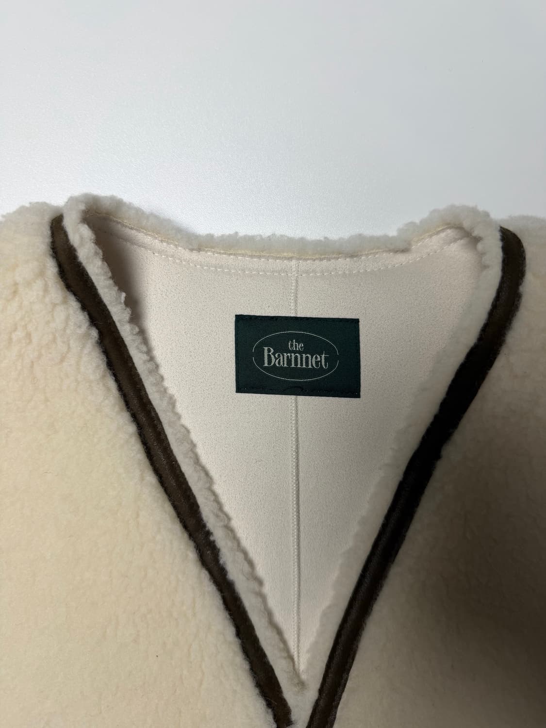 (1회착용) 더바넷 시어링 베스트- 아이보리 상품이미지9